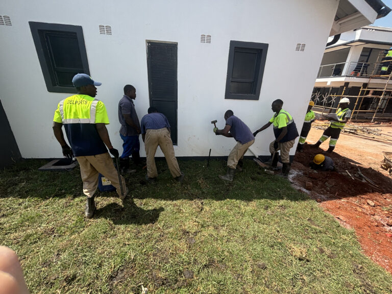 Specialised termite treatment for a property development in Harare facing severe infestations due to improper soil treatment before construction. Termite treatment for property development with soil fumigation in Harare.